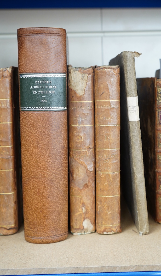 Marshall, William - Minutes, Experiments, Observations...on Agriculture.....in the Southern Counties. new edition. To which is prefixed a Sketch of the Vale of London, and an outline of its rural economy....2 vols. 2 fol